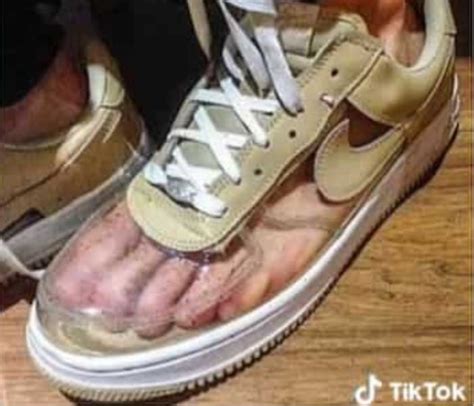 redbnike shoes with fake water droplets